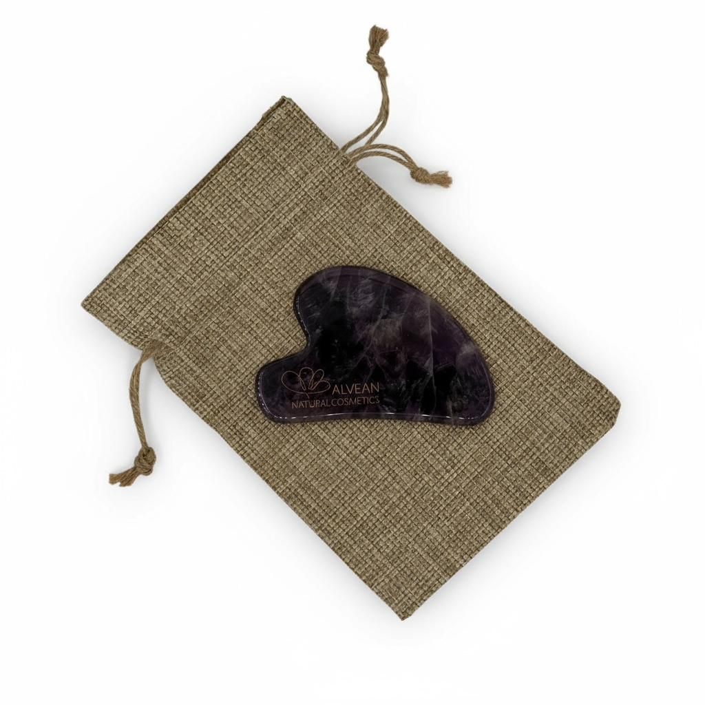 Gua sha naturelle avec pochette