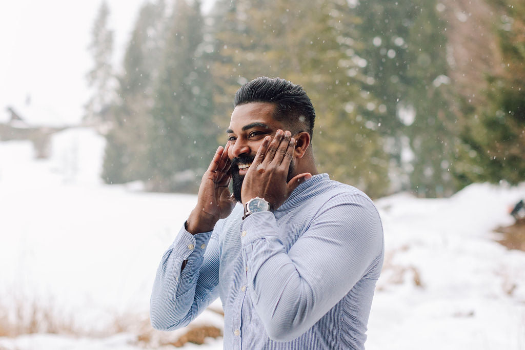 Soins naturels homme hiver 